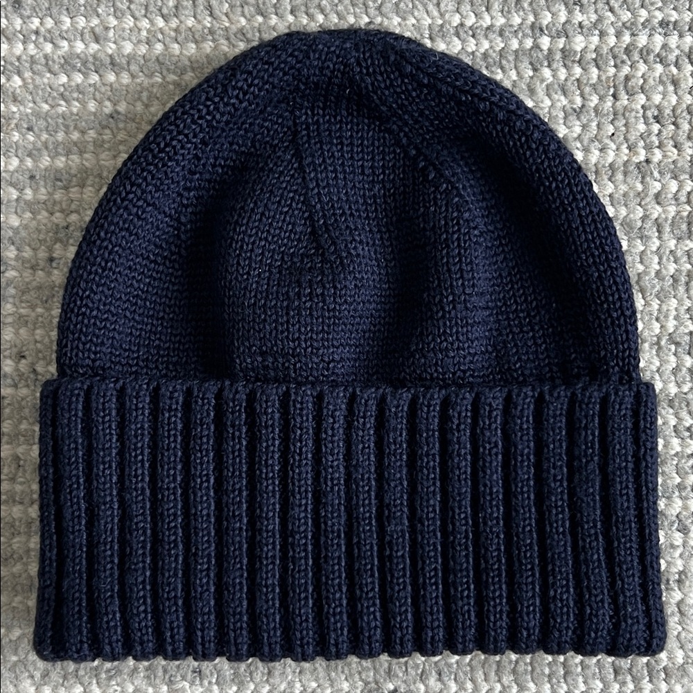 ALTERNATIVE Acrylic & Wool Beanie - Navy
